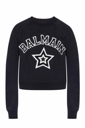 Bluza z logo oraz motywem gwiazdy, zdjęcie 1 Bluza z logo oraz motywem gwiazdy od Balmain